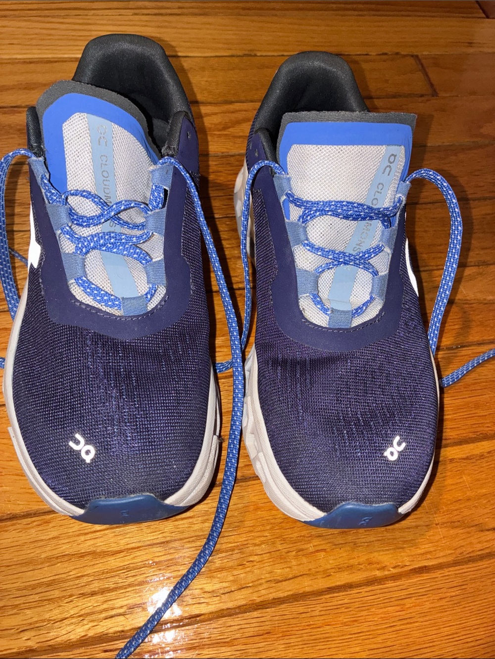 On Cloud Purple white & Light Blue monster Running Shoes
